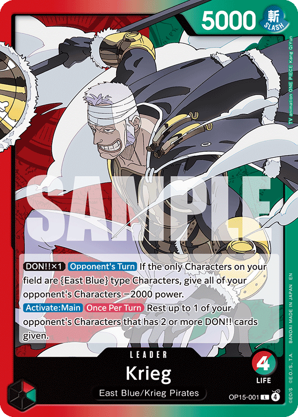 Krieg #OP15-001 — Adventure on KAMI’s Island - OP-15