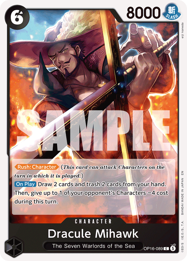 Dracule Mihawk OP16 OP16-089