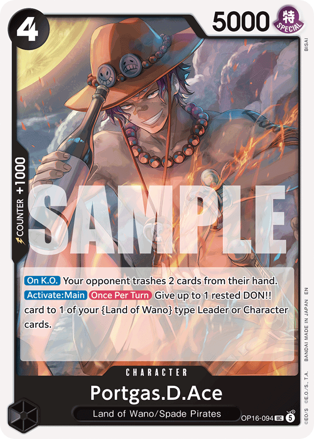 Portgas.D.Ace — The Time Of Battle - OP-16