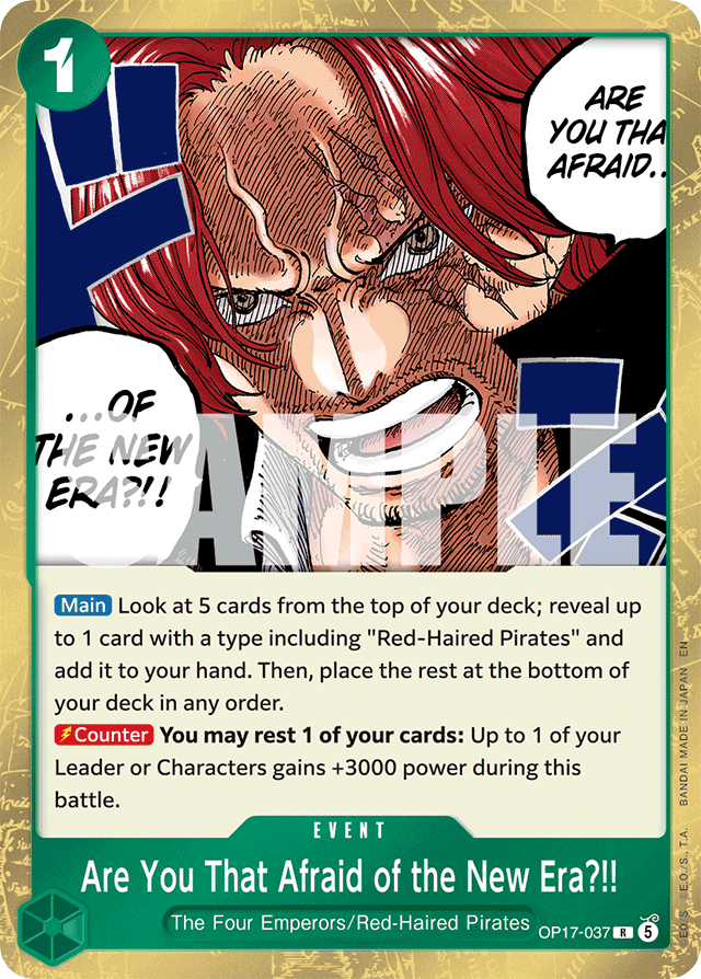 Are You That Afraid of the New Era?!! — The World's Strongest Warriors - OP-17