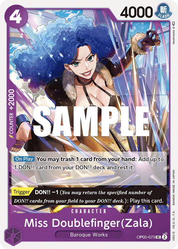 Miss Doublefinger(Zala) PRB-01 OP05-073