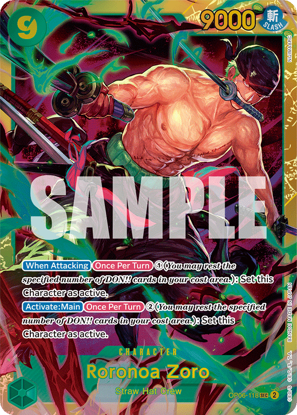 Roronoa Zoro PRB-01 OP06-118