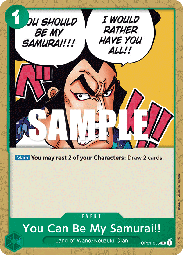 You Can Be My Samurai!! PRB-02 OP01-055