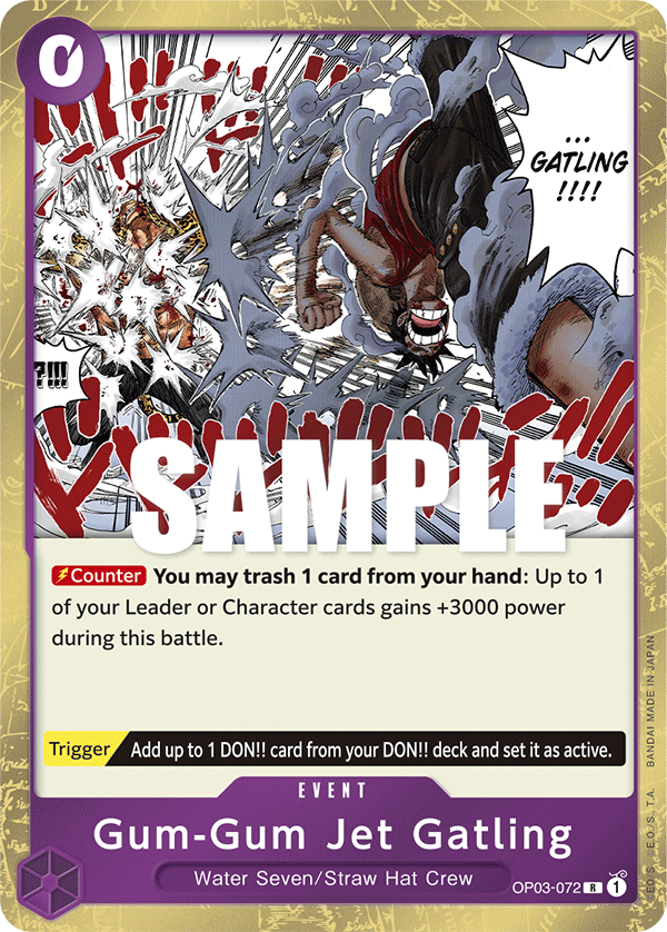 Gum-Gum Jet Gatling PRB-02 OP03-072
