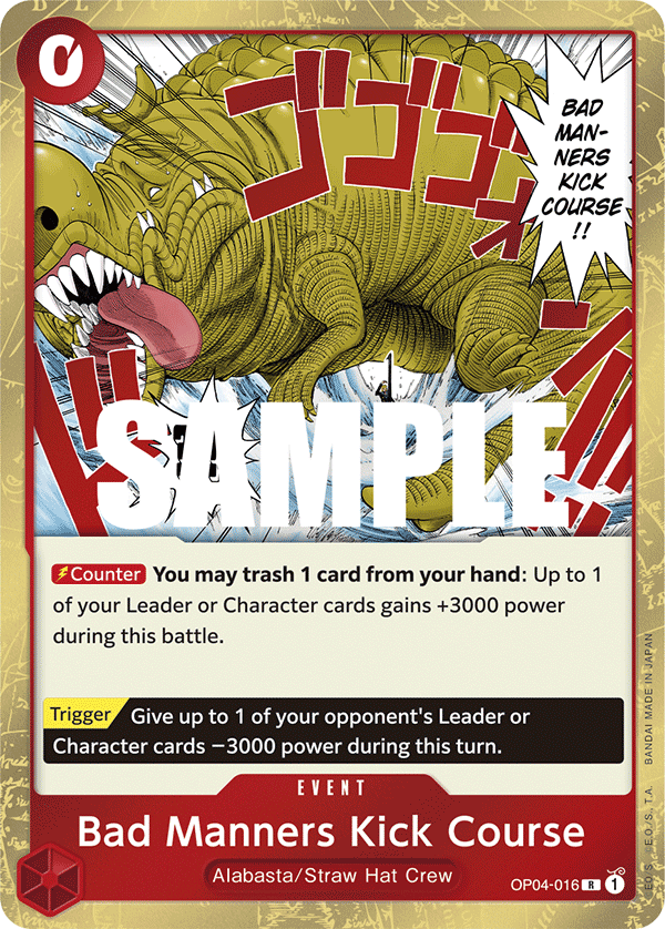 Bad Manners Kick Course PRB-02 OP04-016