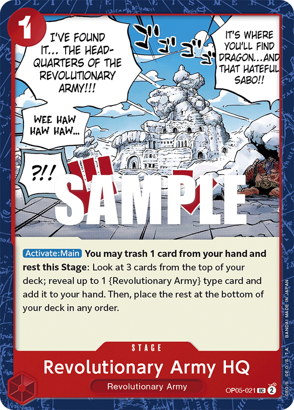 Revolutionary Army HQ PRB-02 OP05-021