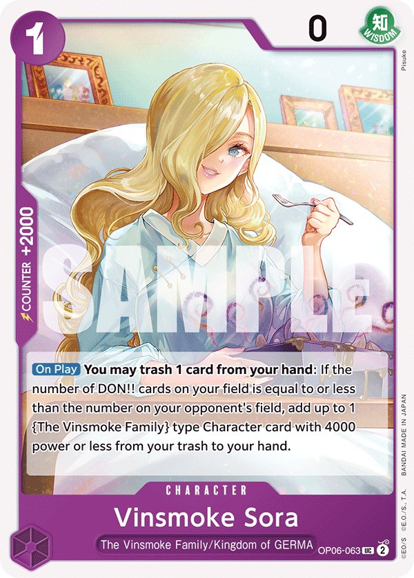 Vinsmoke Sora PRB-02 OP06-063