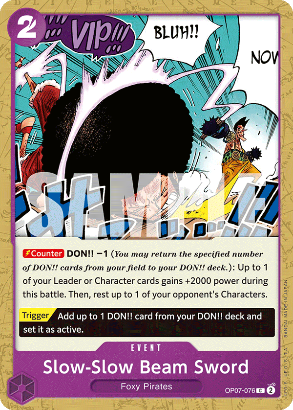 Slow-Slow Beam Sword PRB-02 OP07-076