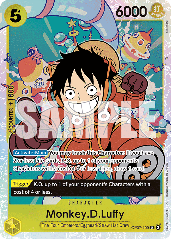 Monkey.D.Luffy #OP07-109 — ONE PIECE CARD THE BEST vol.2 - PRB-02