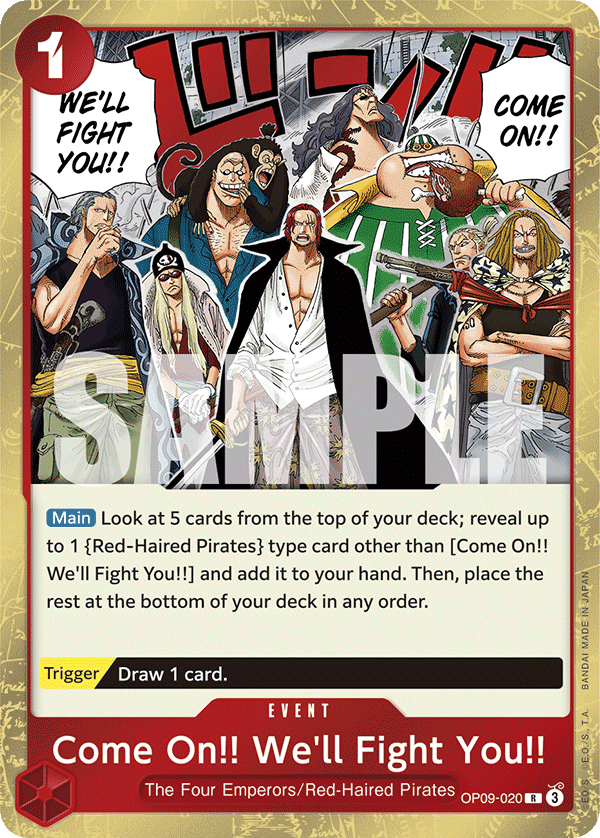Come On!! We'll Fight You!! PRB-02 OP09-020