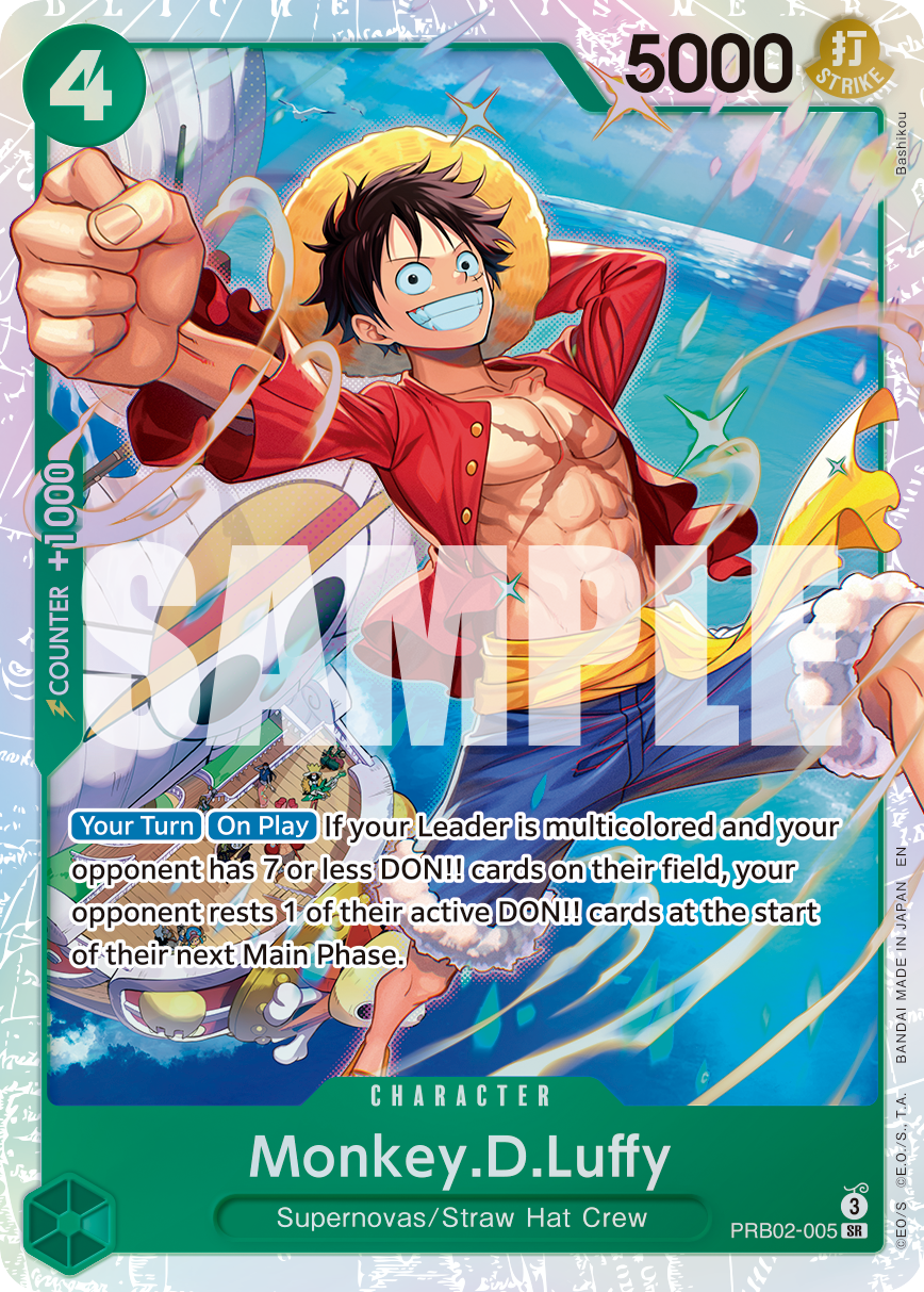 Monkey.D.Luffy #PRB02-005 — ONE PIECE CARD THE BEST vol.2 - PRB-02