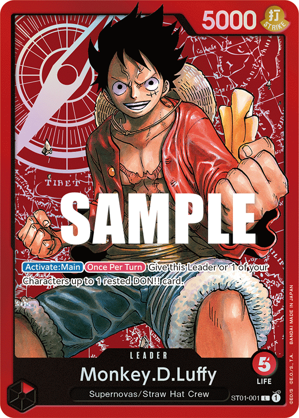Monkey.D.Luffy #ST01-001 — Straw Hat Crew - ST-01