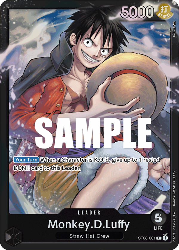 Monkey.D.Luffy #ST08-001 — Monkey D. Luffy - ST-08