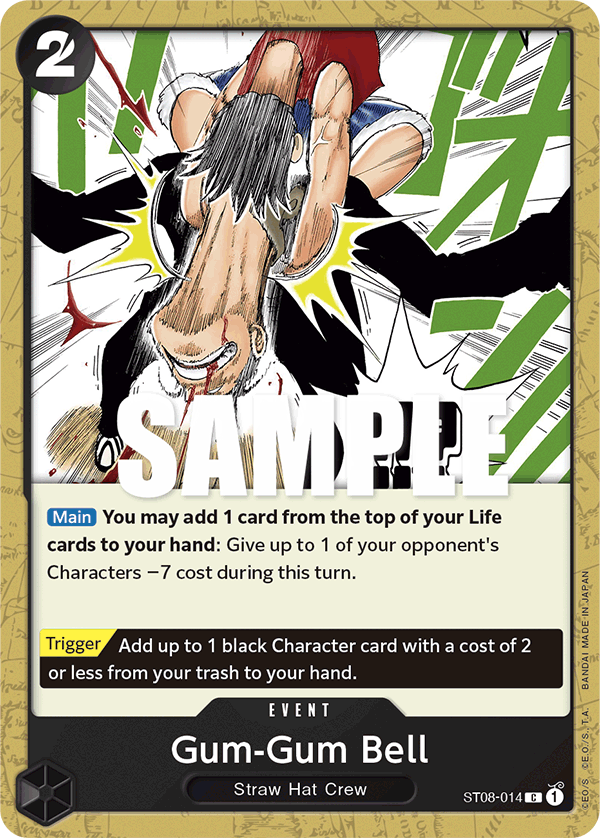 Gum-Gum Bell #ST08-014 — Monkey D. Luffy - ST-08