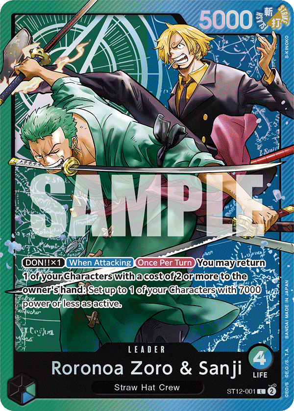 Roronoa Zoro & Sanji ST-12 ST12-001