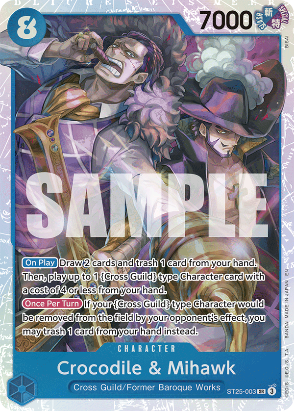 Crocodile & Mihawk #ST25-003 — BLUE Buggy - ST-25