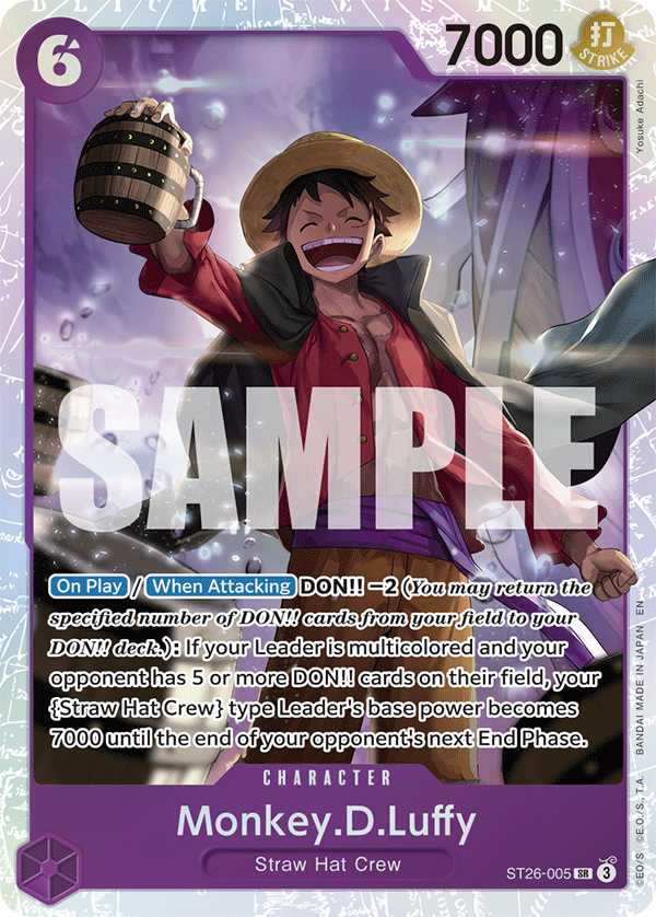 Monkey.D.Luffy — PURPLE/BLACK Monkey.D.Luffy - ST-26