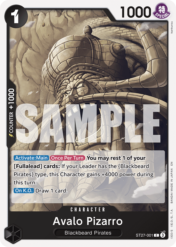 Avalo Pizarro #ST27-001 — BLACK Marshall.D.Teach - ST-27