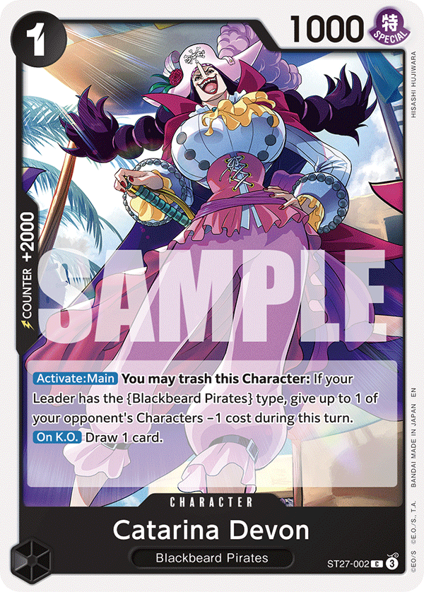 Catarina Devon #ST27-002 — BLACK Marshall.D.Teach - ST-27