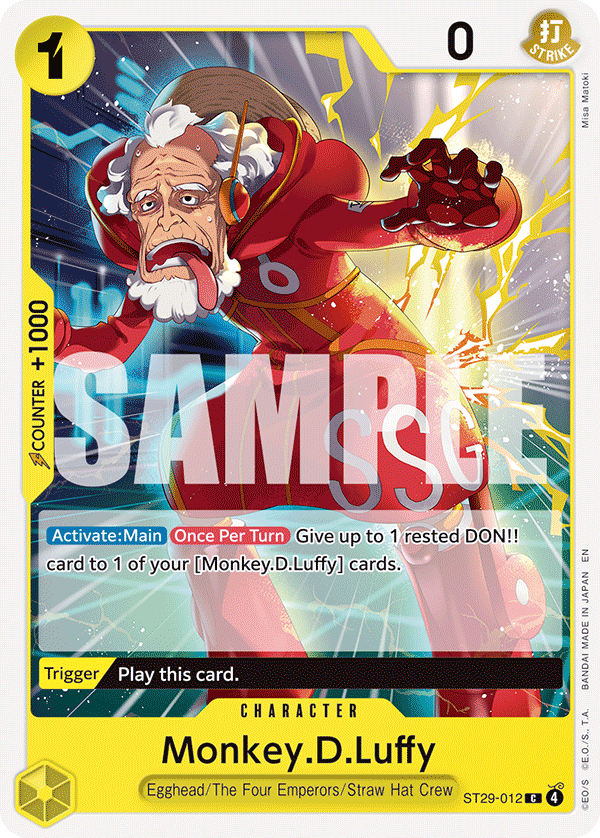 Monkey.D.Luffy — Alt Art ST-29 ST29-012