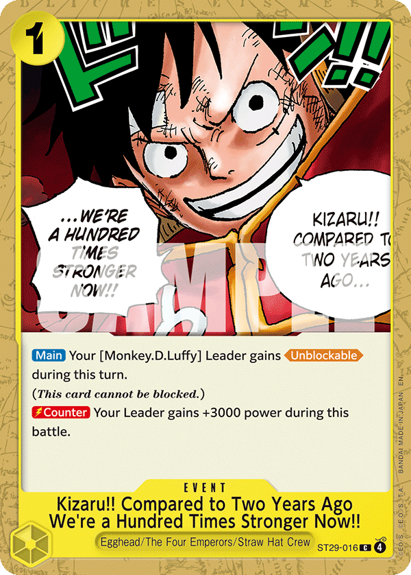 Kizaru!! Compared to Two Years Ago We're a Hundred Times Stronger Now!! ST-29 ST29-016
