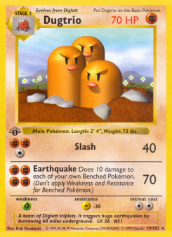 Dugtrio BASE1 19