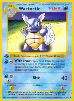 Wartortle BASE1 42