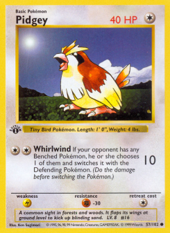 Pidgey BASE1 57