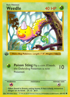 Weedle BASE1 69