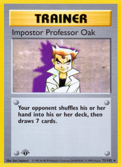 Impostor Professor Oak BASE1 73