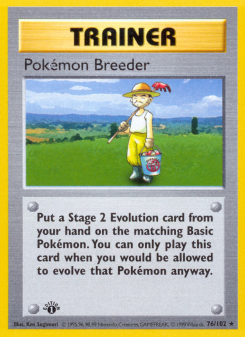 Pokémon Breeder BASE1 76