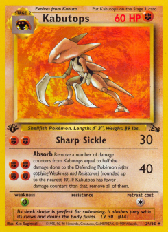 Kabutops BASE3 24