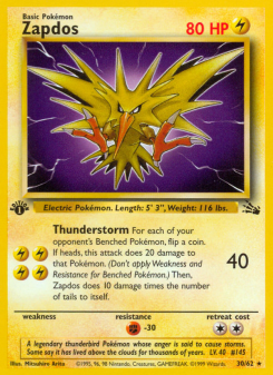 Zapdos BASE3 30