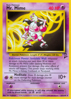 Mr. Mime BASE4 27