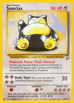 Snorlax BASE4 30