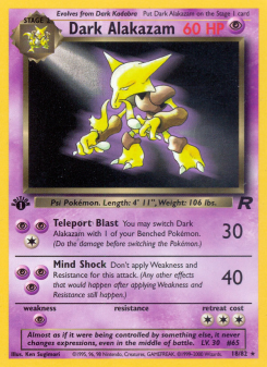 Dark Alakazam BASE5 18