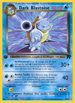 Dark Blastoise BASE5 20