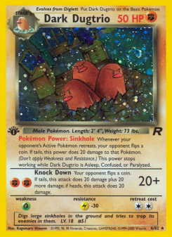 Dark Dugtrio BASE5 6