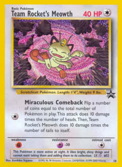 Team Rocket's Meowth BASEP 18