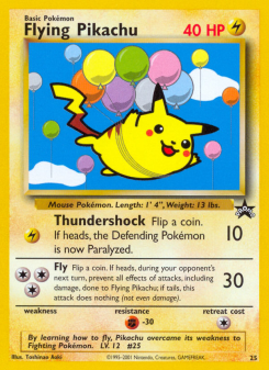 Flying Pikachu BASEP 25