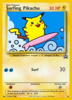 Surfing Pikachu BASEP 28
