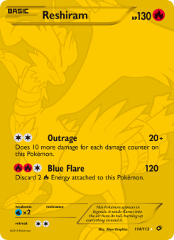 Reshiram #114 — Legendary Treasures