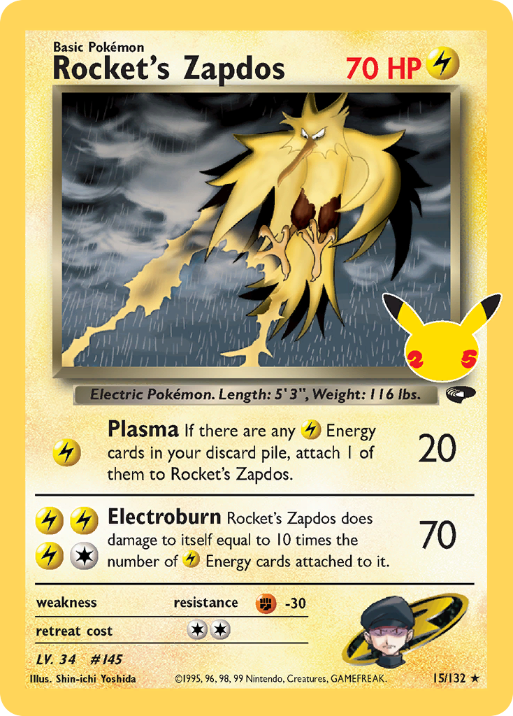 Rocket's Zapdos CEL25 15A3