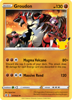 Groudon CEL25 17