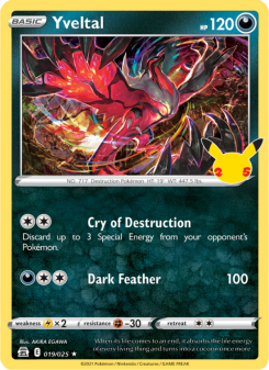 Yveltal CEL25 19
