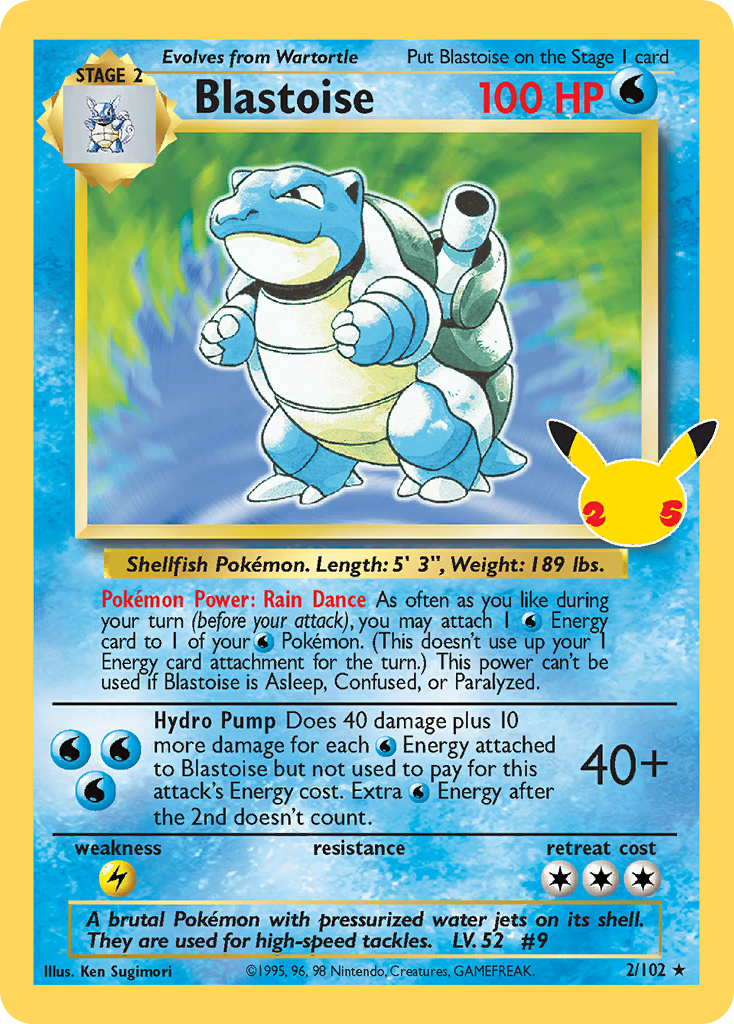 Blastoise CEL25 2A