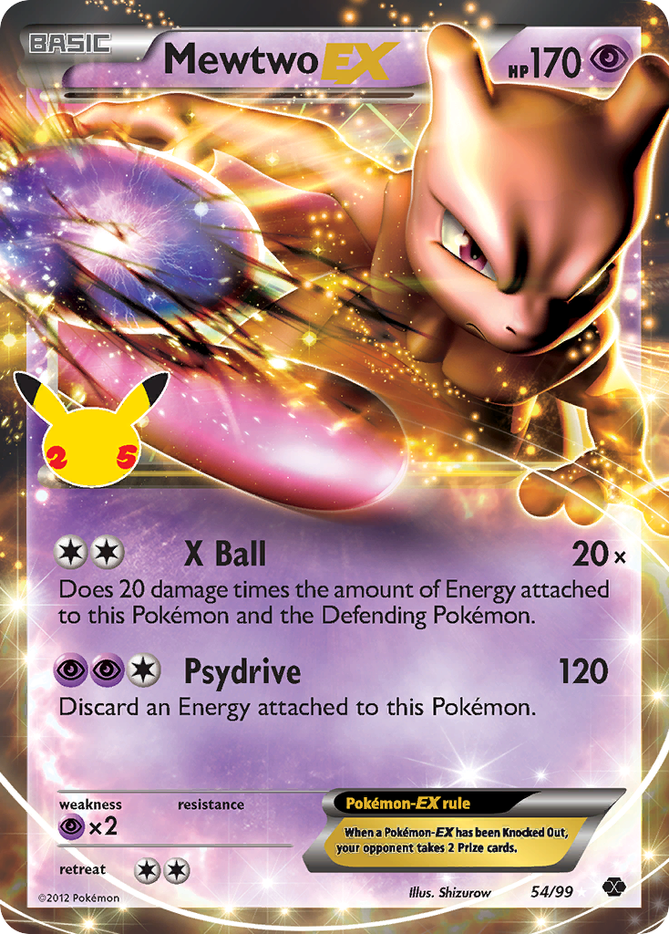 Mewtwo EX CEL25 54A
