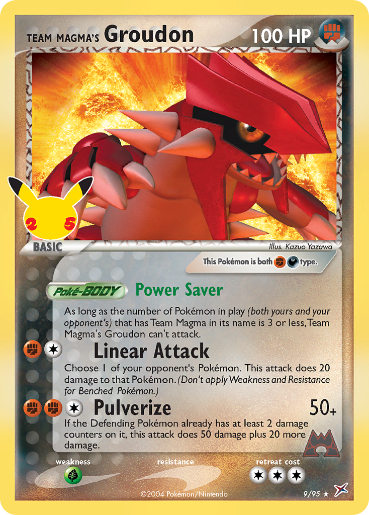 Team Magma's Groudon CEL25 9A