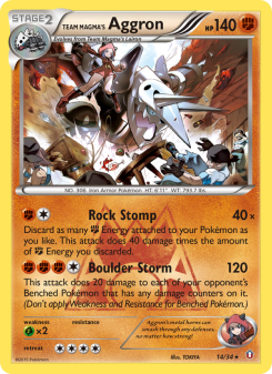 Team Magma's Aggron DC1 14