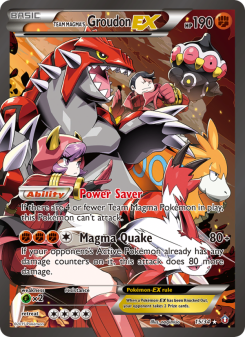 Team Magma's Groudon EX DC1 15